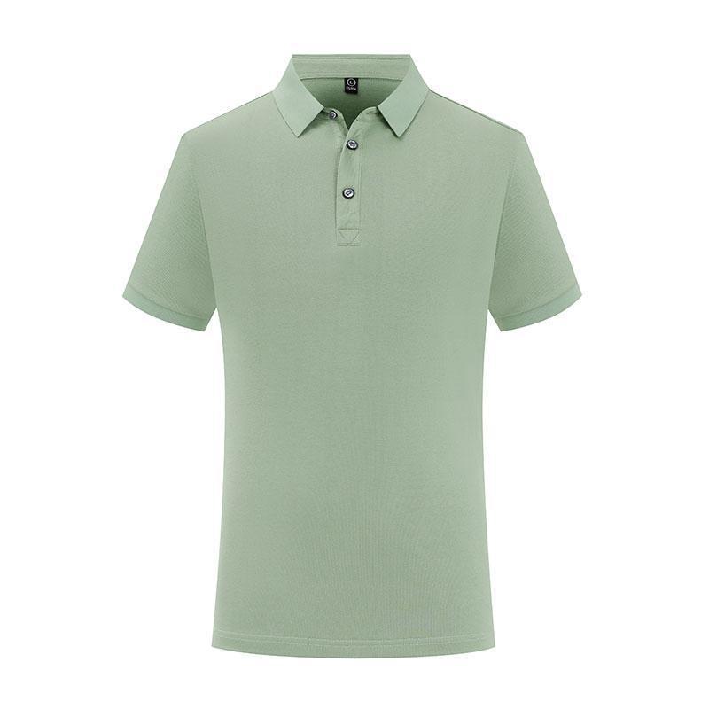 Solid Color Lapel Short Sleeve Polo Shirt