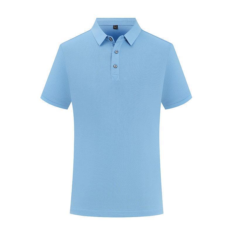 Solid Color Lapel Short Sleeve Polo Shirt