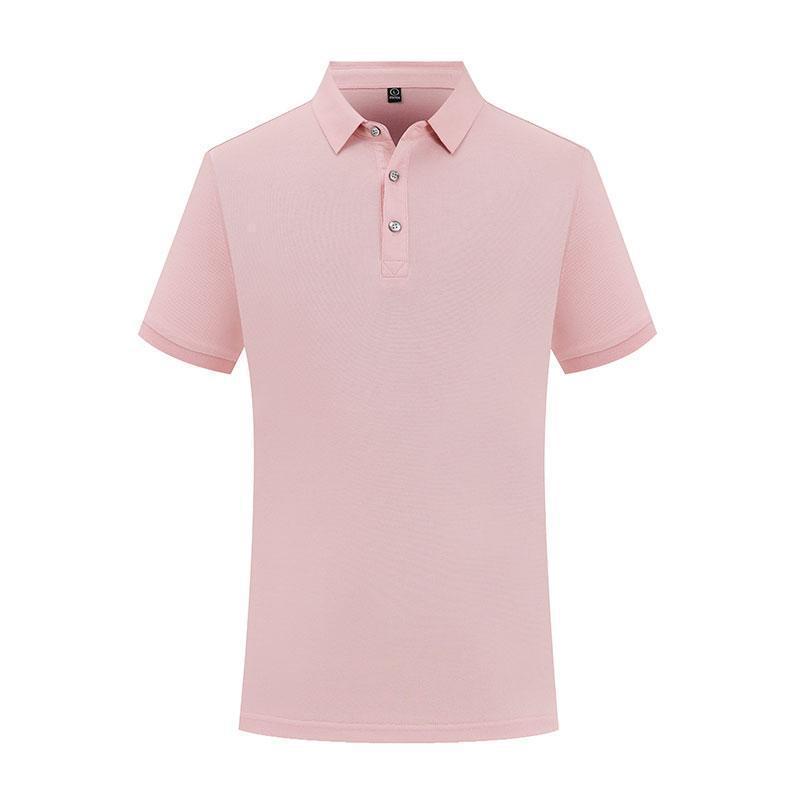 Solid Color Lapel Short Sleeve Polo Shirt