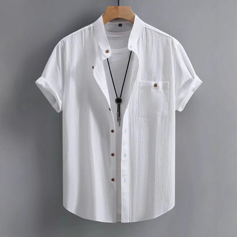 Men's Short-sleeved Shirt Comfort And Casual Fashion All-matching