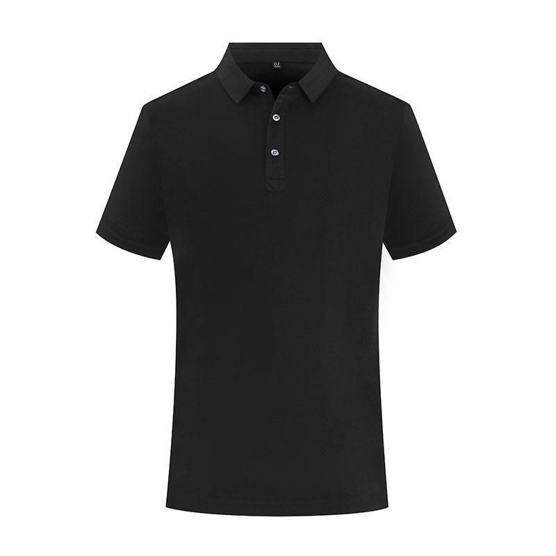 Solid Color Lapel Short Sleeve Polo Shirt