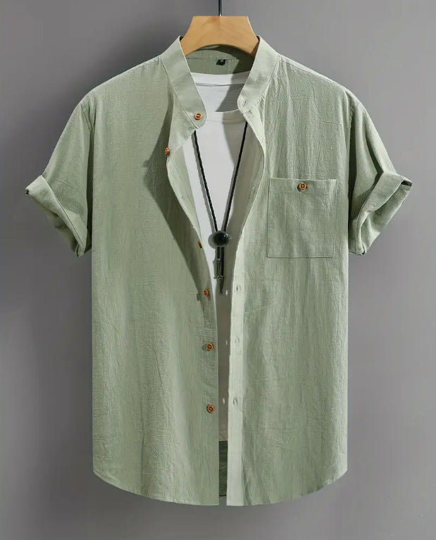 Men's Short-sleeved Shirt Comfort And Casual Fashion All-matching