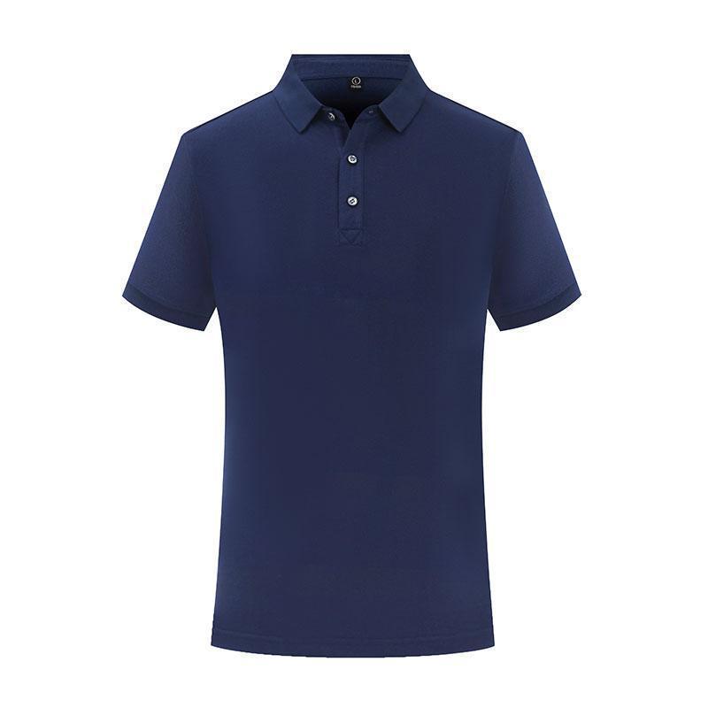 Solid Color Lapel Short Sleeve Polo Shirt