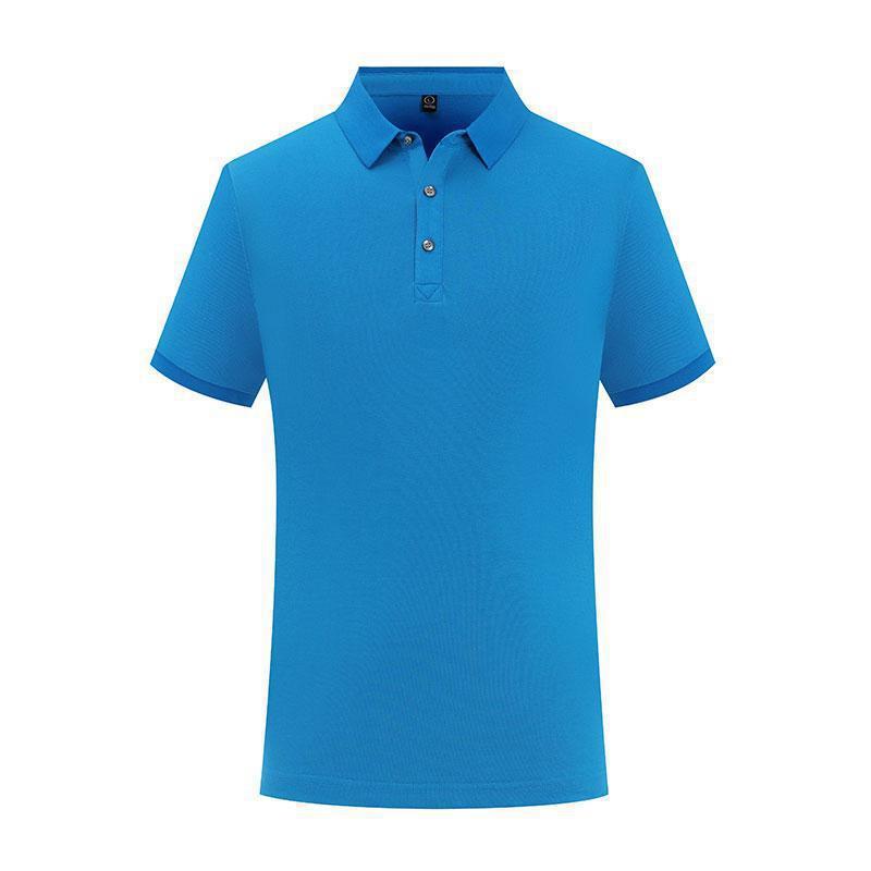 Solid Color Lapel Short Sleeve Polo Shirt
