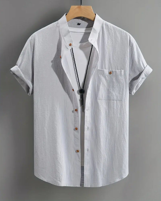 Men's Short-sleeved Shirt Comfort And Casual Fashion All-matching
