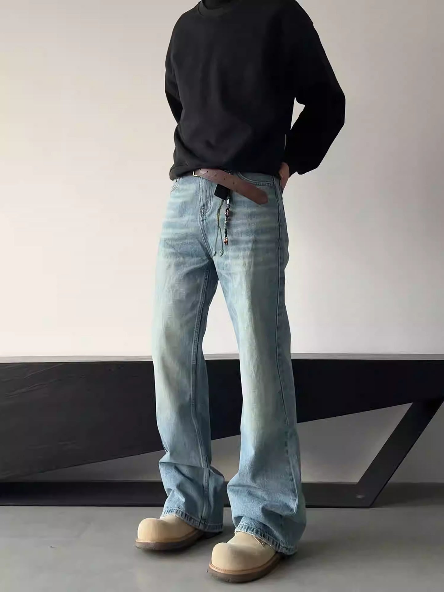 Men's Skinny Slim-fit Tall-looking Jeans