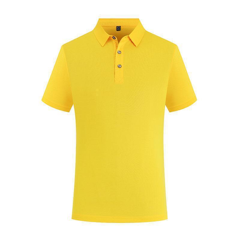 Solid Color Lapel Short Sleeve Polo Shirt