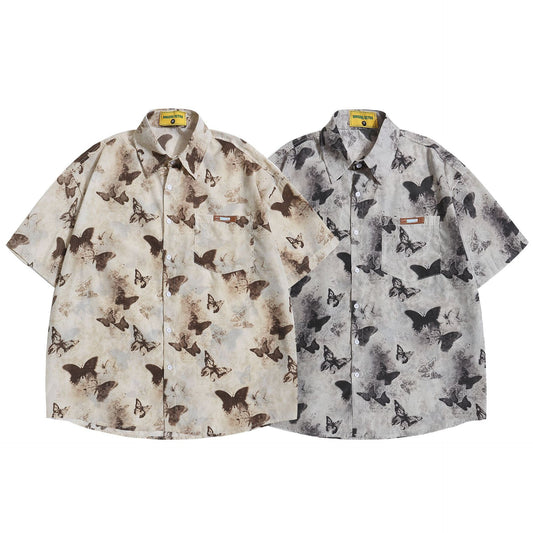 Loose Design Niche Half Sleeve Top