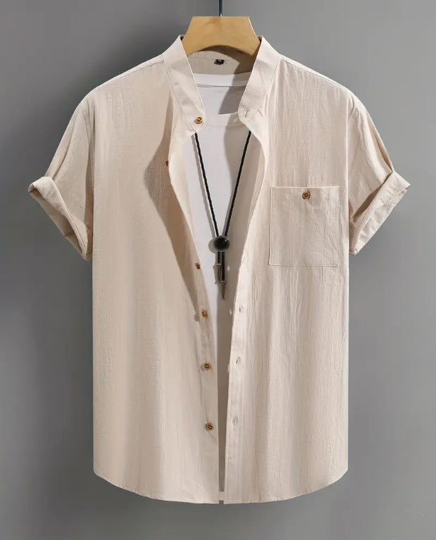 Men's Short-sleeved Shirt Comfort And Casual Fashion All-matching