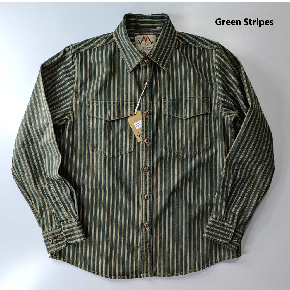 Men's Vintage Cotton Heavy Washed Casual Shirt