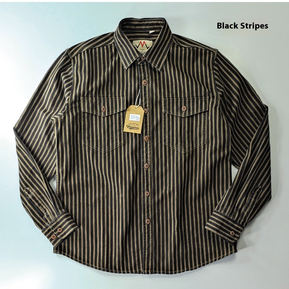 Men's Vintage Cotton Heavy Washed Casual Shirt