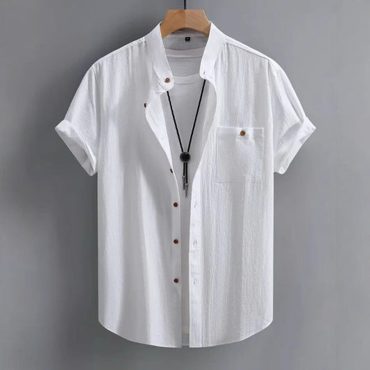 Men's Short-sleeved Shirt Comfort And Casual Fashion All-matching