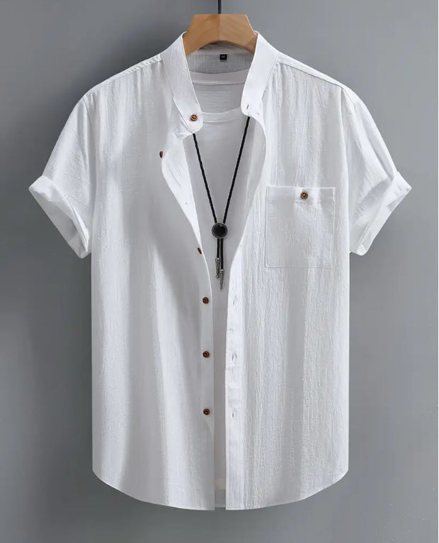 Men's Short-sleeved Shirt Comfort And Casual Fashion All-matching