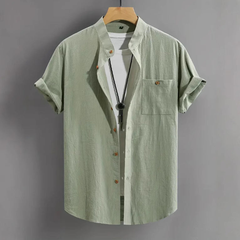 Men's Short-sleeved Shirt Comfort And Casual Fashion All-matching