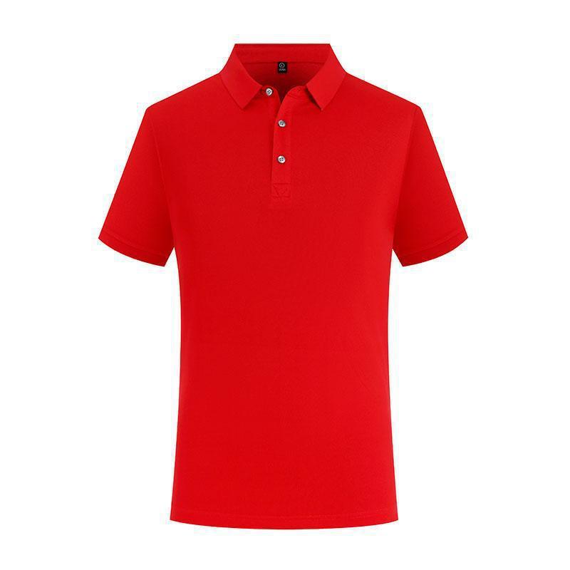 Solid Color Lapel Short Sleeve Polo Shirt