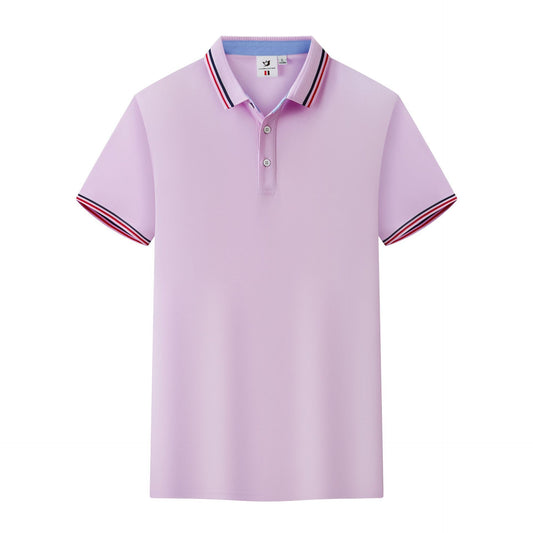 Summer Ice Silk Polo Shirt Overalls