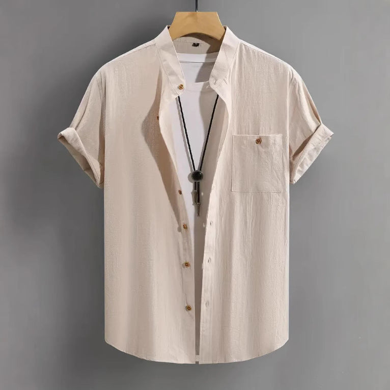 Men's Short-sleeved Shirt Comfort And Casual Fashion All-matching